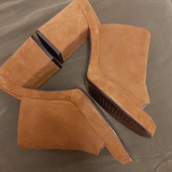 Zara suede peep toe mules size 39(8) - Picture 2 of 8